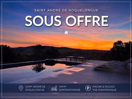 villa contemporaine d'exception - 5 chambres - piscine - jacuzzi - vue panoramique