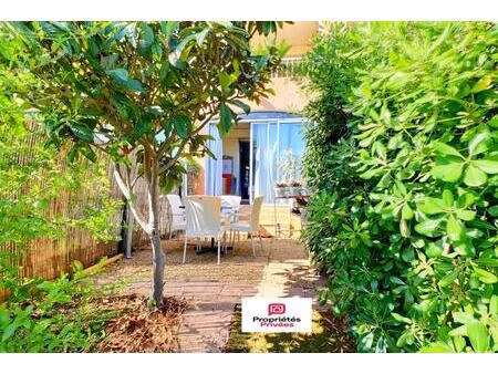 appartement bandol 1 pièce(s) 21.66 m2 avec jardin - cave et parking