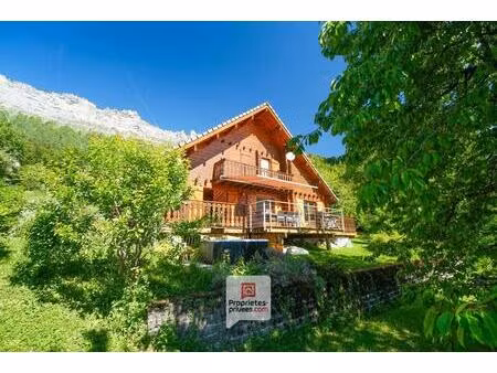 plateau des petites roches (38660) - chalet t6 en madriers + studio + carport + jardin