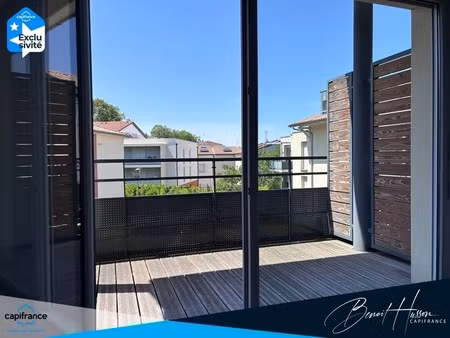 appartement t2 de 42.86m² avec balcon de 5.48m² (parking inclus)