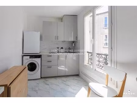 studio meublé - rue guy môquet  75017  paris