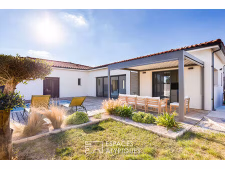 maison contemporaine de plain-pied avec piscine à buzet-sur-tarn