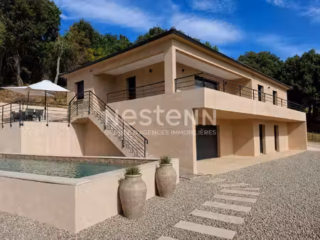 villa castellare di casinca avec vue mer imprenable et piscine 117m² habitable + 130m² de 