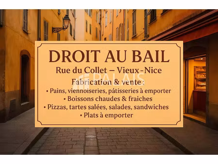 vente commerce 2 pièces 58 m² nice (06300)
