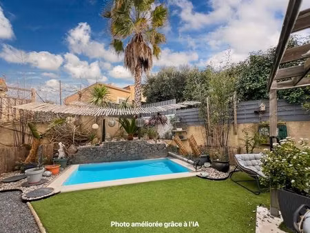 villa plain pied t4 avec piscine jardin garage