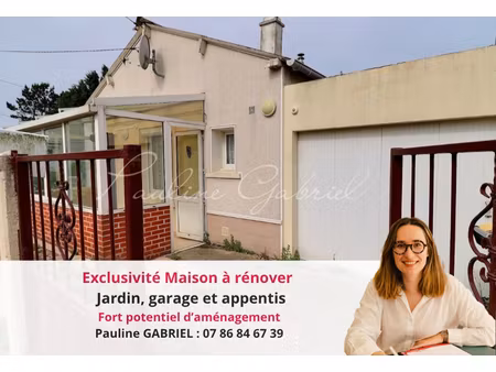 une maison à réinventer sur dollemard au havre avec jardin et garage  au calme