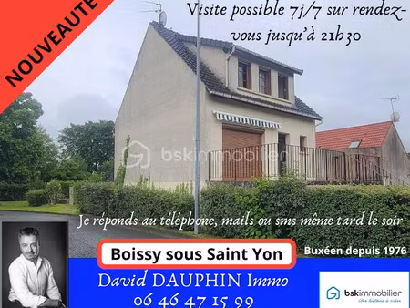 vente maison 5 pièces 90 m² à boissy-sous-saint-yon (91790)  302 500 €
