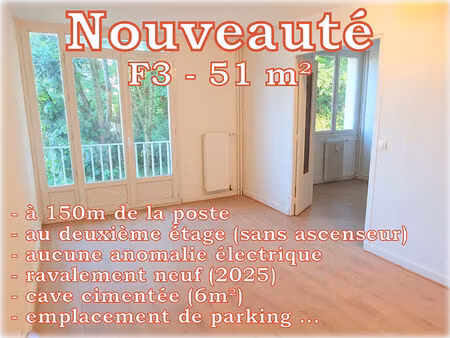 achat appartement 3 pièces 50m²