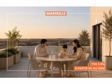vente appartement neuf 3 pièces 61m2 marseille 11eme - 277000 € - surface privée