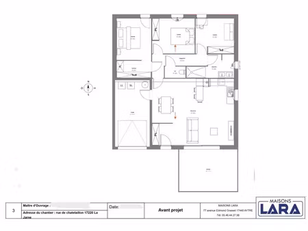 vente maison neuf 4 pièces 85m2 la jarne - 254200 € - surface privée