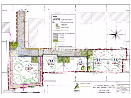 annonce vente terrain terrain de 232m2 à le val saint pere (50300) - paruvendu.fr ref 9927