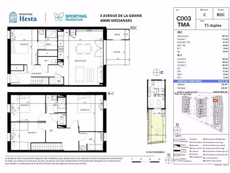 vente maison messanges 40660 - - surface privée