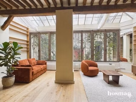 appartement/loft de 65.74m² - profession libérale autorisée - cave - jacques bonsergent -.