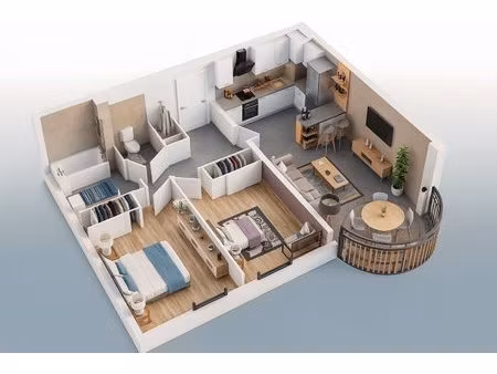 un t3 de 66 30m2 a abondance station village