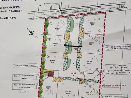 vente terrain 506 m² loivre (51220)