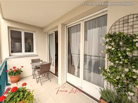 appartement 4 pièces (78 m²) avec grand balcon et 2 stationnements - centre ville -...