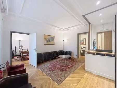 bureau de prestige de 103 m2 en location - monceau  courcelles  ternes  france