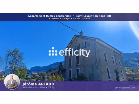 vente duplex 5 pièces 76.5 m² à saint-laurent-du-pont (38380)  175 000 €