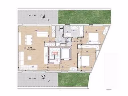 grand penthouse avec 2 chambres (2.2)