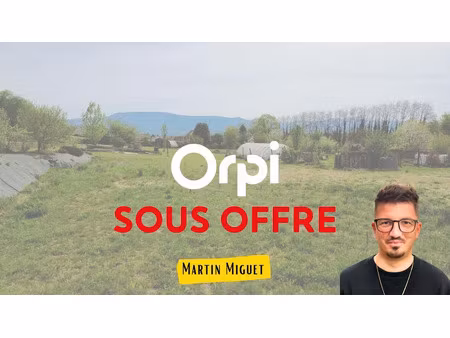 vente terrain à batir 2244 m² à romagnieu (38480)  99 000 €