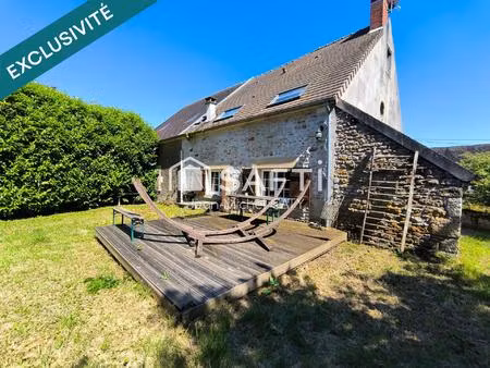 chateauneuf val de bargis  maison en pierre avec 3 chambres et un beau terrain.