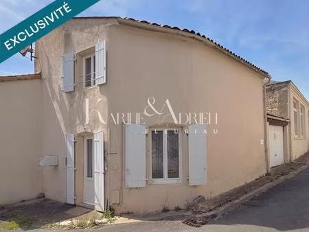 maison en pierre 2 chambres  cour et garage