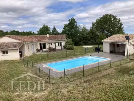 plain pied 4 chambres - piscine - campagne