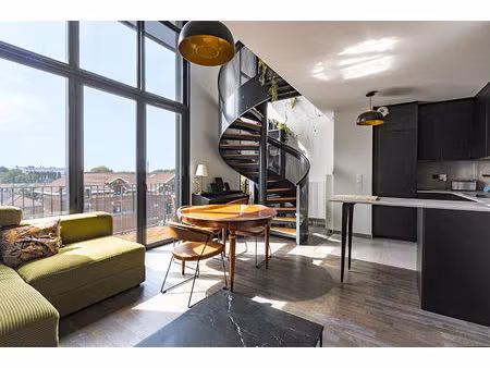 appartement saint andré lez lille 3 pièce(s) 81 m2   parking  balcon vue exceptionnelle.