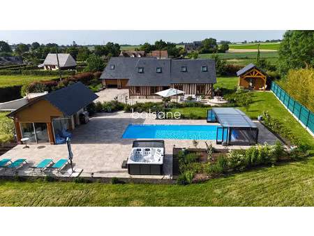 propriété normande 6 chambres  chalet d'amis et piscine