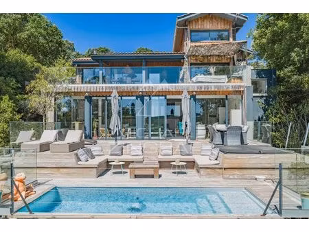 pyla-sur-mer - villa de 8 pièces avec une vue panoramique sur la forêt