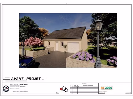 vente maison neuve 3 pièces 54 m² à luceau (72500)  141 500 €