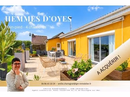 plain-pied 4 chambres aux hemmes d’oye – à deux pas de la mer