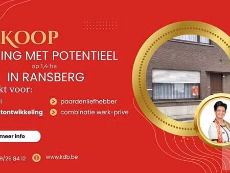 bien professionnel à vendre à ransberg € 465.000 (lor5x) - key and domus brokers | zimmo