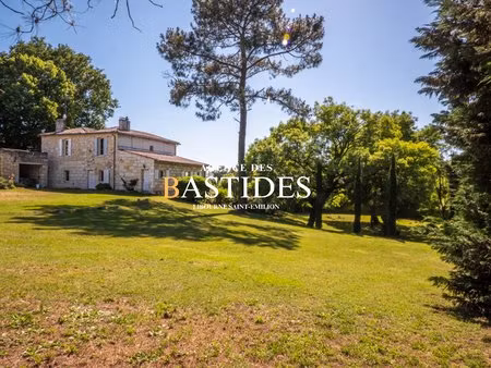 libourne - demeure en pierre et 6000m² de parc
