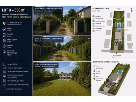 terrains à bâtir – secteur la soie