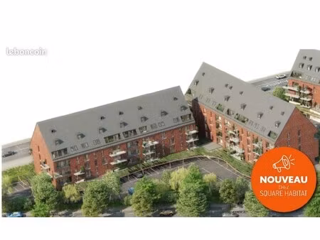 location appartement 2 pièces 45m² marquette lez lille 59520