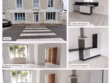 maison de bourg 90 m² – 3 chambres avec garage – cissé 86170