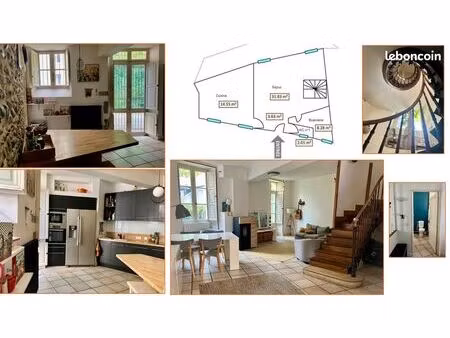 rare – maison meublée 159 m² hyper centre pau + parking privé