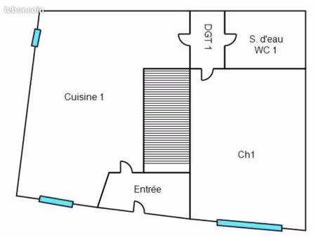 f2 meublé sauviat sur vige
