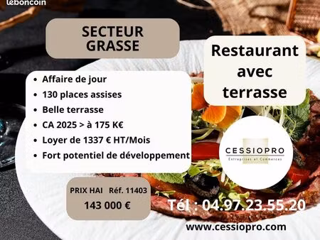 restaurant 94 m² pégomas