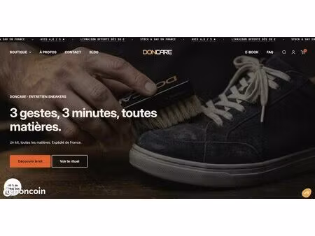 cession d'actifs e-commerce - nettoyage sneakers