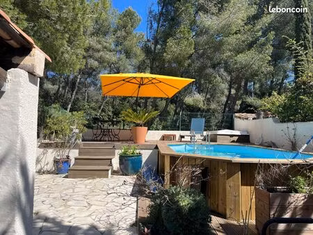 maison t4 avec piscine et studio indépendant  au calme  vue mer 2min à pieds de la mer san