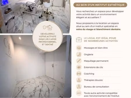 espace dans institut de beauté
