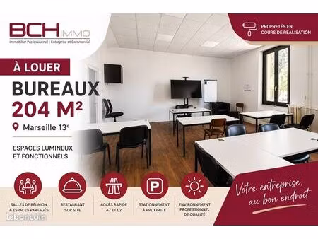 bureaux 204 m²