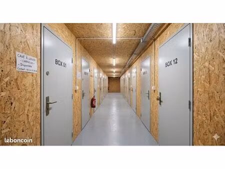 caves & box de stockage neufs – pied des résidences – carnoux