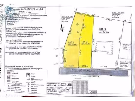 terrain à vendre à bergstraat lot 2 lierde (rbw04109)