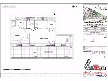 appartement 1 pièce 48 m²
