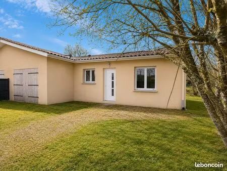 maison récente 75 m² + garage – terrain 1 400 m² – calme - proche océan