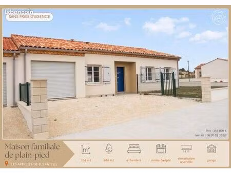 maison familiale de plain-pied - 104 m2
