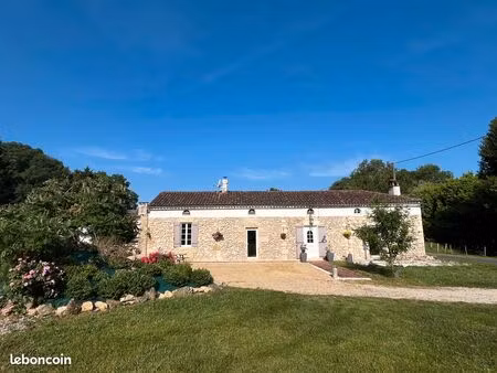 maison pierre 210 m² + gîte - 4 ch + bureau - jardin - calme - noaillan/villandraut
